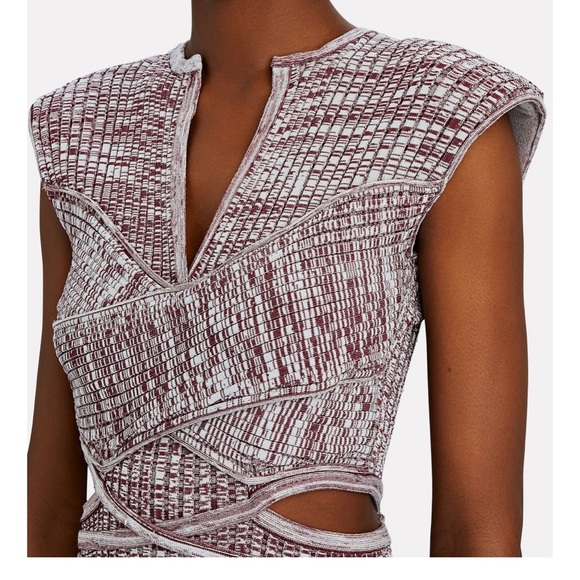 SELF-PORTRAIT
Crossover Rib Knit Midi Dress Size L - Picture 7 of 15